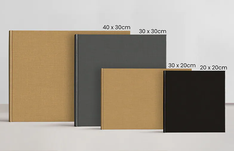 Luxe Layflat Fotoboek – Volledige Stoffen Omslag
