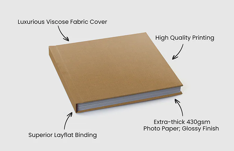 XL Layflat Stoffen Fotoalbums